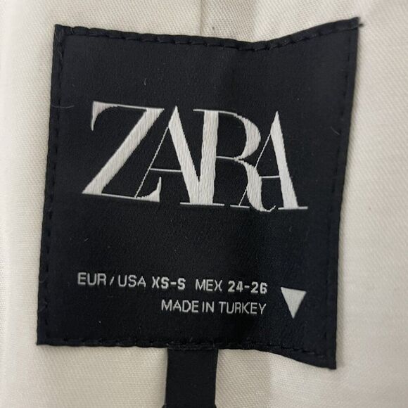 Zara Womens Oversized Blazer XS S White Black Pinstriped 5247/731 NWT - Picture 6 of 14